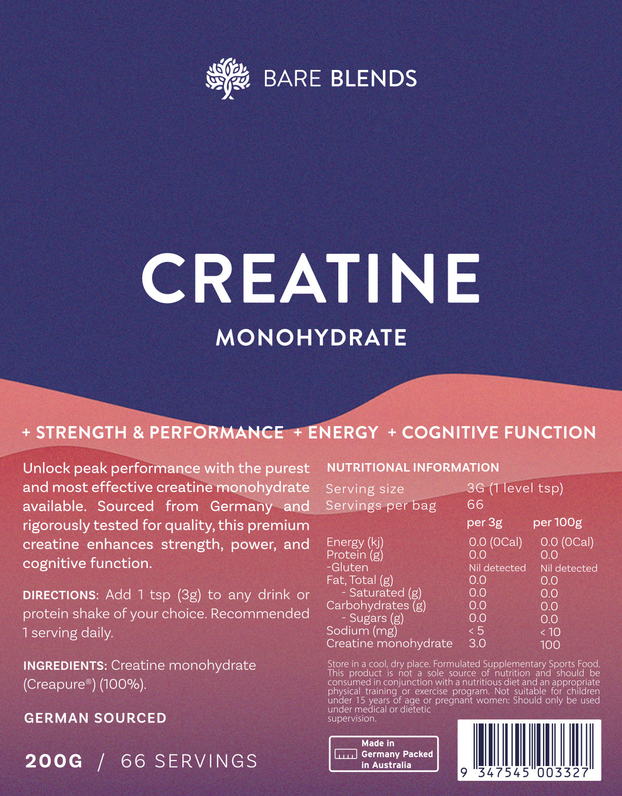 Creatine Monohydrate 200g